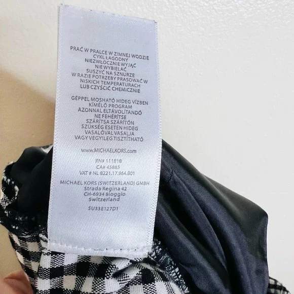 Michael Michael Kors Gingham Pants 8 Mid Rise Straight Leg Plaid Cropped Trouser - Picture 5 of 9